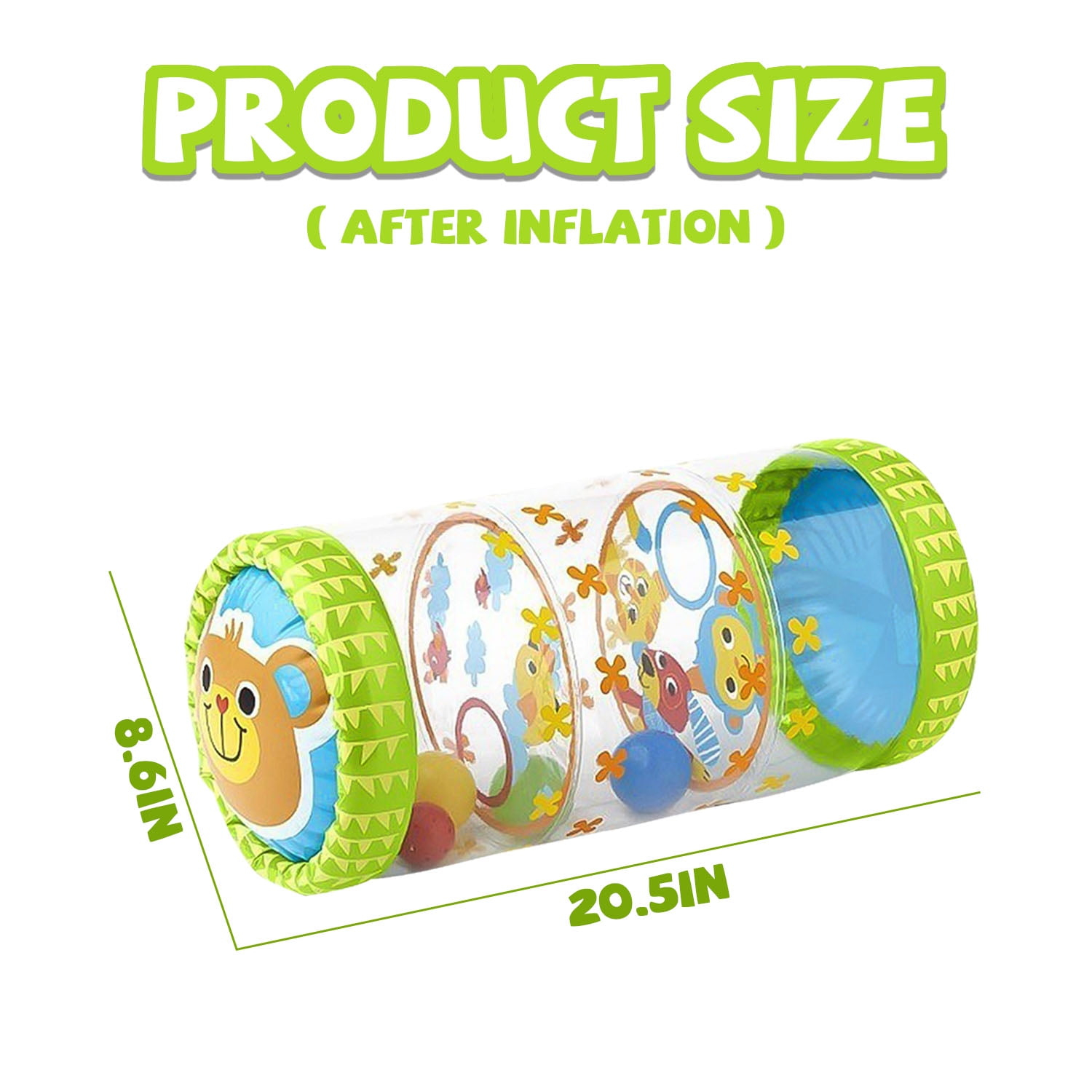 Crawling & Walking Baby Toys, Inflatable Rolling Infant Toys, Birthday Toy for Infant Toddler Boy Girl 6 7 8 9 10 11 Month 1-2 Year Old - Image 4