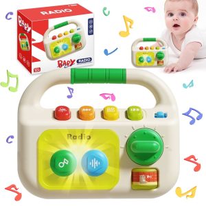 Baby Toys 6 12 Months, Musical Learning Toy for Toddlers 1-3, Newborn Boys Girls Birthday Gifts, Toys for 1 Year Old